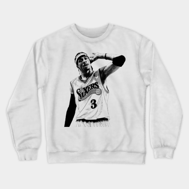 The Answer - Allen Iverson Crewneck Sweatshirt by tykler